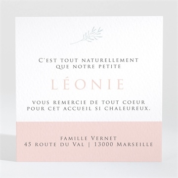 Remerciement naissance 3 photos pour une princesse