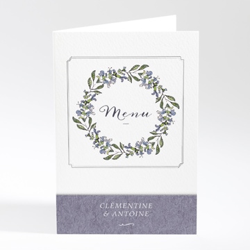 Menu mariage végétal retro