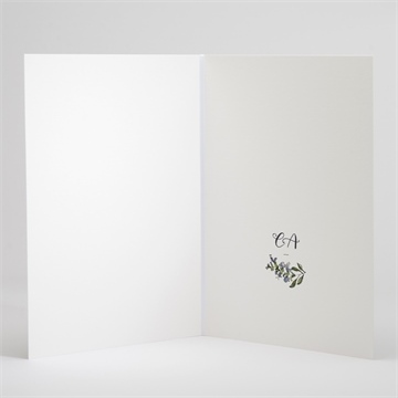 Livret de messe mariage végétal retro - Intérieur du livret