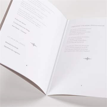 Livret de messe mariage le duo - Mise en situation