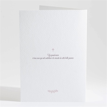 Livret de messe mariage roman photo - Dos du livret