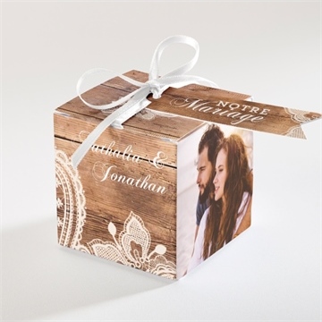 Boîte à dragées - cube