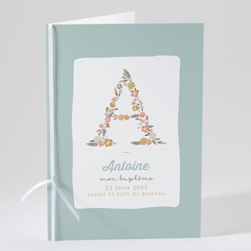 Livret de messe baptême alphabet original