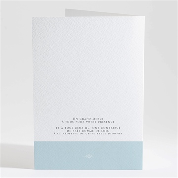 Livret de messe baptême filigrane pastel - Dos du livret