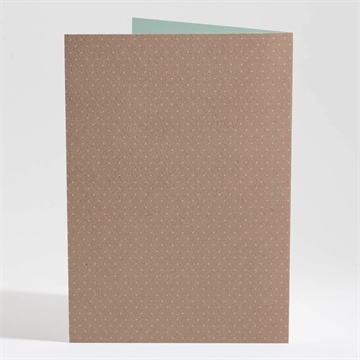 Livret de messe baptême pictos rond et kraft - Dos du livret