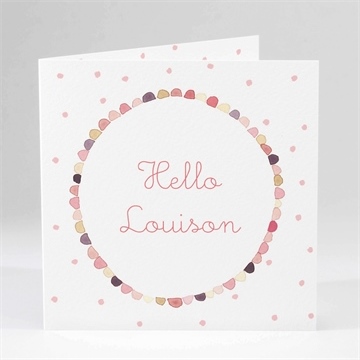 Faire-part naissance pastel photo