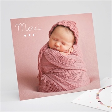 Remerciement naissance pastel photo