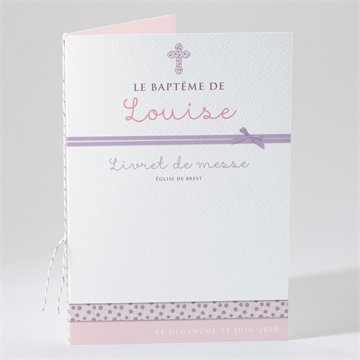 Livret de messe baptême simple et épuré