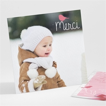 Remerciement baptême jolie composition