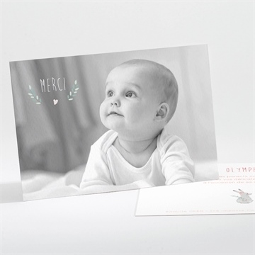 Remerciement naissance cadre bucolique