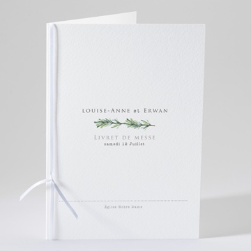 Livret de messe mariage poésie et photo