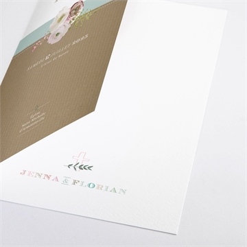 Livret de messe mariage naturel - Détail du livret