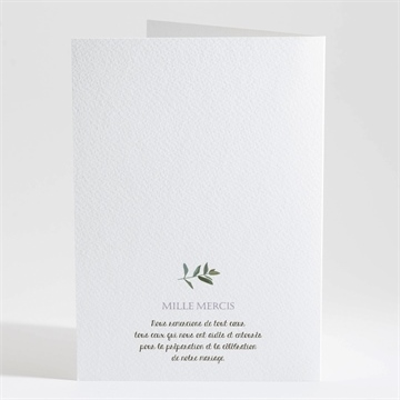 Livret de messe mariage couronne d'olivier - Dos du livret