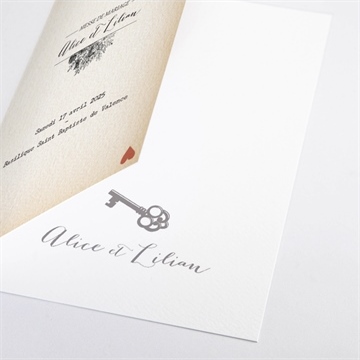 Livret de messe mariage atout coeur - Détail du livret