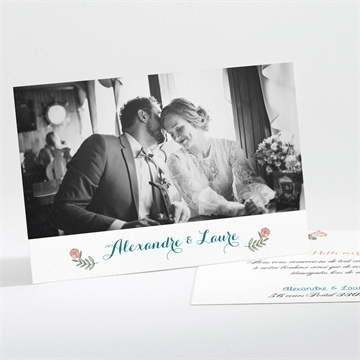 Remerciement mariage love bohème