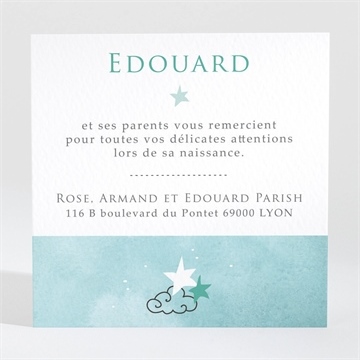 Remerciement naissance nuage et poésie