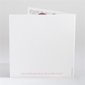 Faire-part naissance motifs chevrons photo - Dos du faire-part