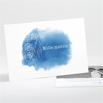 Remerciement mariage perle d'aquarelle