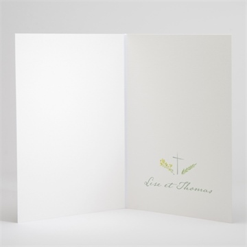 Livret de messe mariage bucolique - Intérieur du livret