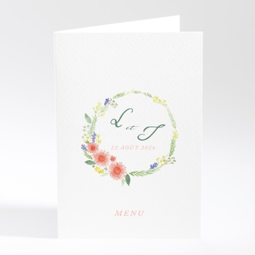 Menu mariage bucolique