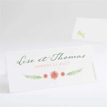 Marque-place mariage bucolique