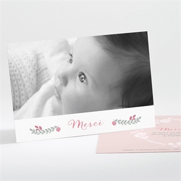 Remerciement naissance jolie couronne