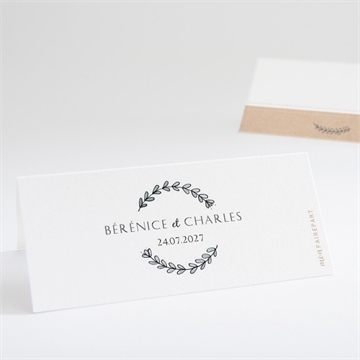 Marque-place mariage avec programme