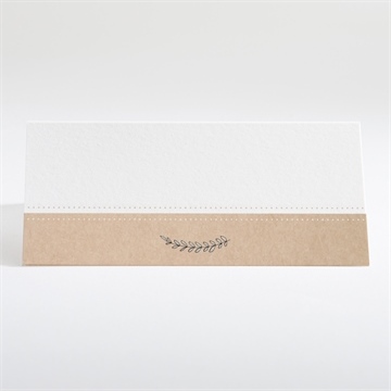 Marque-place mariage avec programme - Dos du marque-place