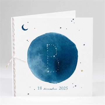 Faire-part naissance nuit étoilée