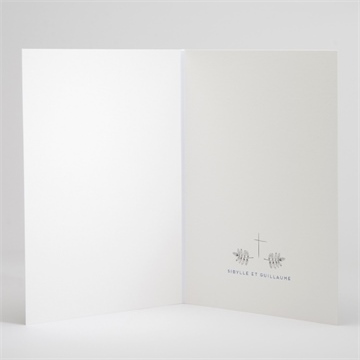 Livret de messe mariage gravure florale - Intérieur du livret