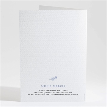 Livret de messe mariage gravure florale - Dos du livret