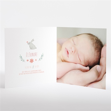 Faire-part naissance elle - Intérieur du faire-part