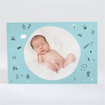 Remerciement naissance mon musicien - Dos de la carte