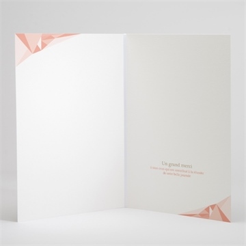 Livret de messe mariage formes géométriques tendance - Intérieur du livret