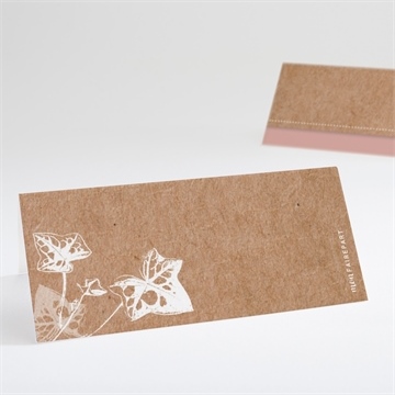 Marque-place mariage lierre grimpant accordéon