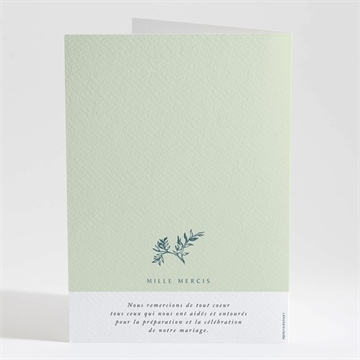 Livret de messe mariage gravure chic - Dos du livret