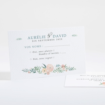 Carton réponse mariage printemps!