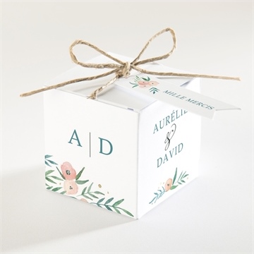 Boîte de dragées mariage printemps!