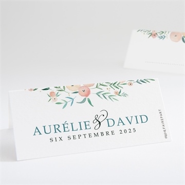 Marque-place mariage printemps!