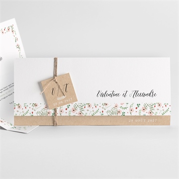 Faire-part mariage fraicheur d'été - Faire-part entier