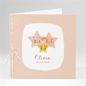 Faire-part naissance ma tribu rose