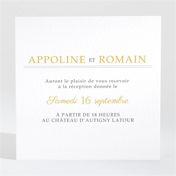 Carton d'invitation mariage doux plaisir