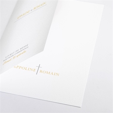 Livret de messe mariage doux plaisir - Détail du livret