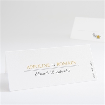 Marque-place mariage doux plaisir