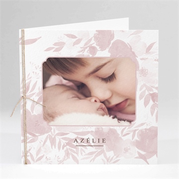 Faire-part naissance aquarelle vintage