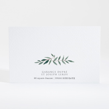 Carton réponse mariage jolis coquelicots - Dos du carton