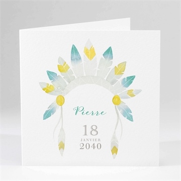 Faire-part naissance mon petit indien