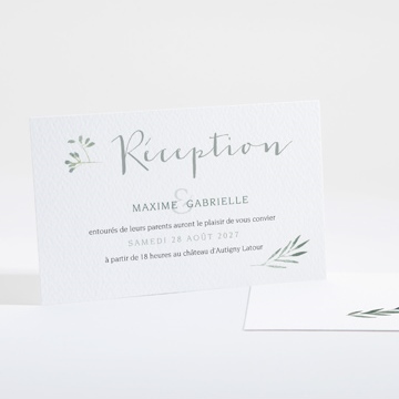 Carton d'invitation mariage douceur du pinceau