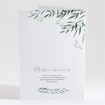 Livret de messe mariage douceur du pinceau - Dos du livret