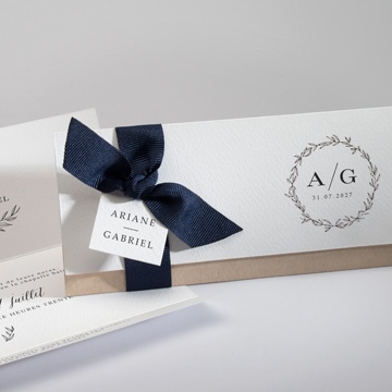 Faire-part mariage douce harmonie